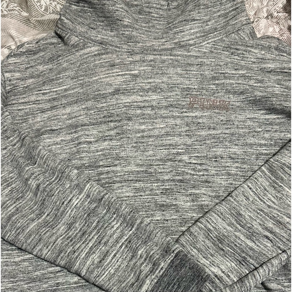 PINK turtle neck drop shoulder sweater